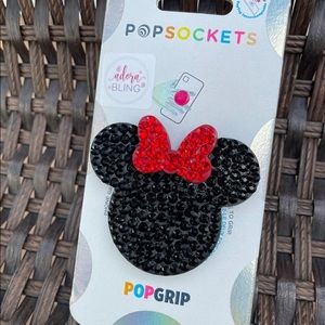 Disney Inspired Mouse Bow Rhinestone Bling PopSocket